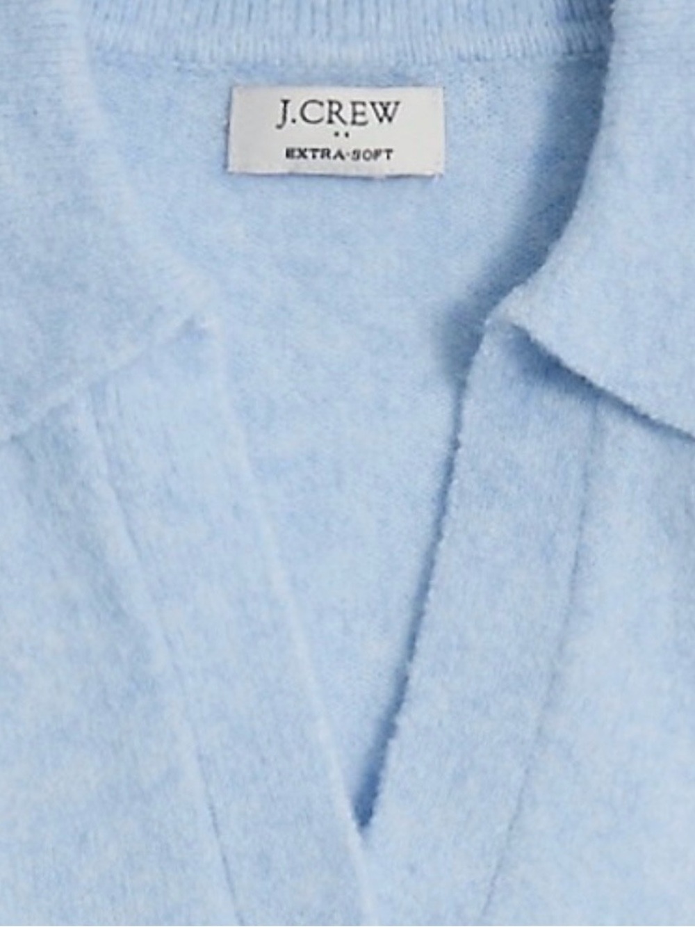 J. Crew Baby Blue Extra-Soft V-Neck Sweater - Women’s Size Large